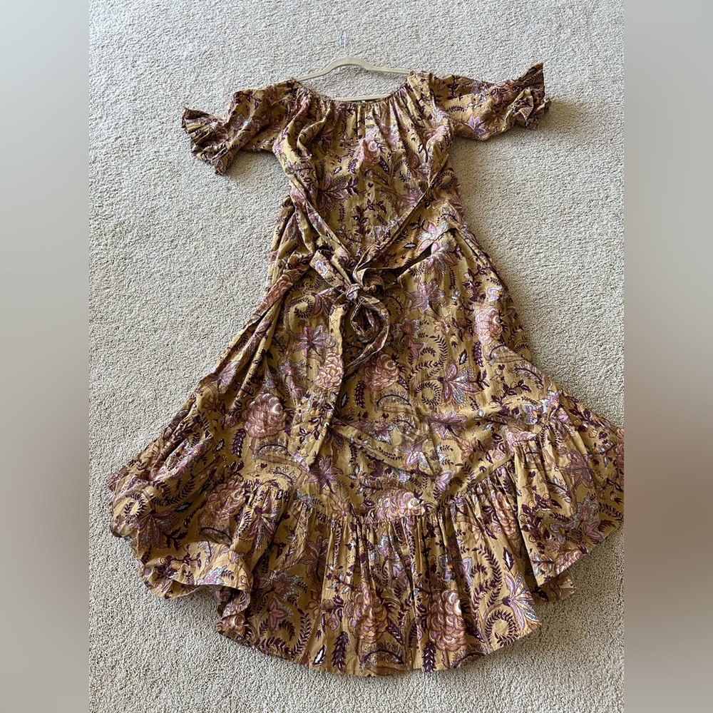 Lido Paisley Maxi Dress with Ruffle Hem